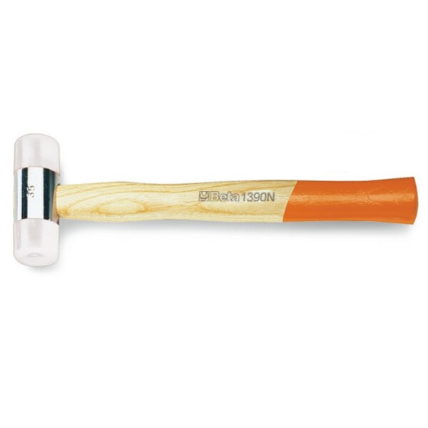 Nylon Face Hammer,Wooden Shaft,35mm